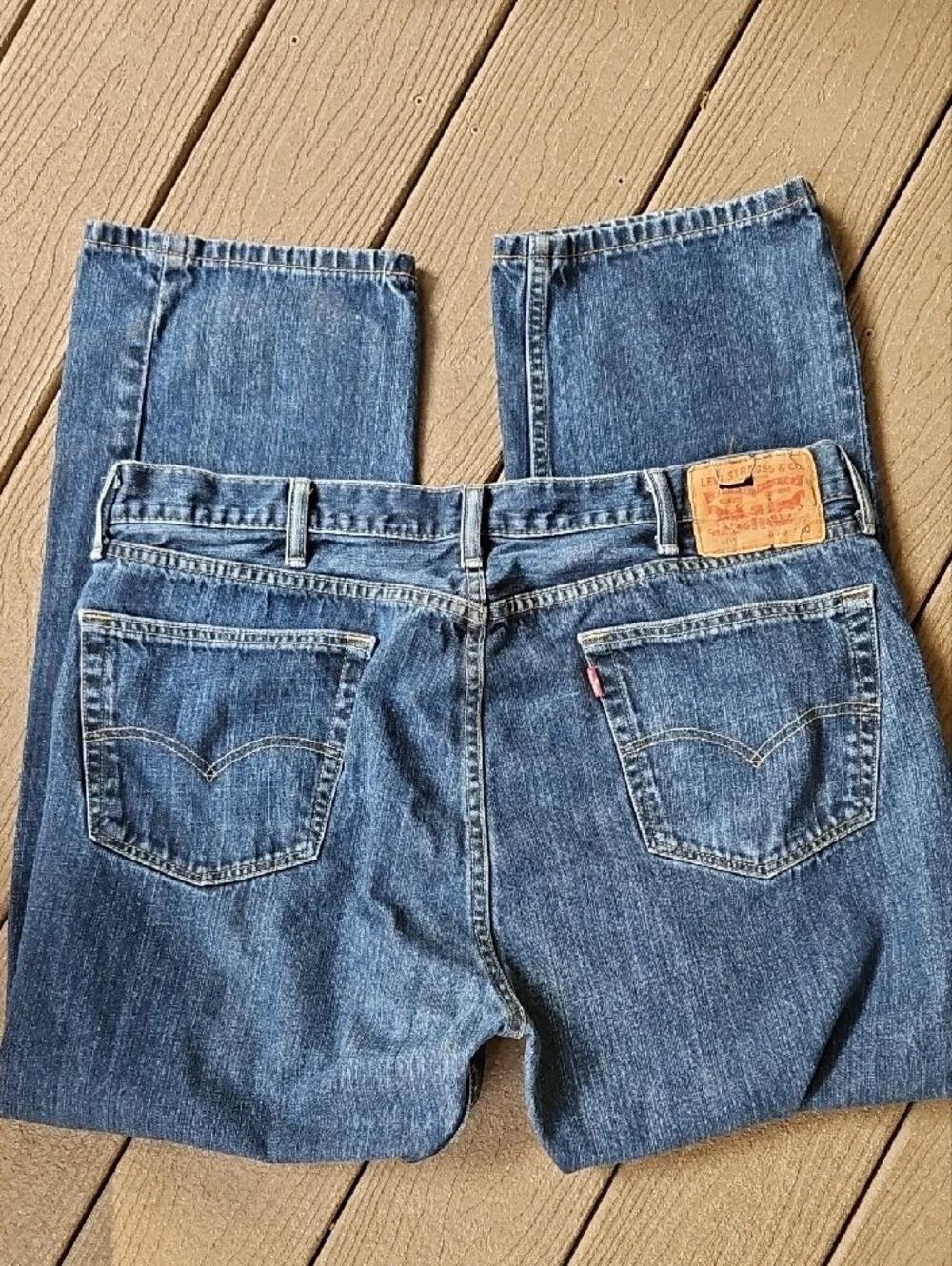 Levi's 505 Jeans W40 L30 Classic Blue Men's Denim Jeans